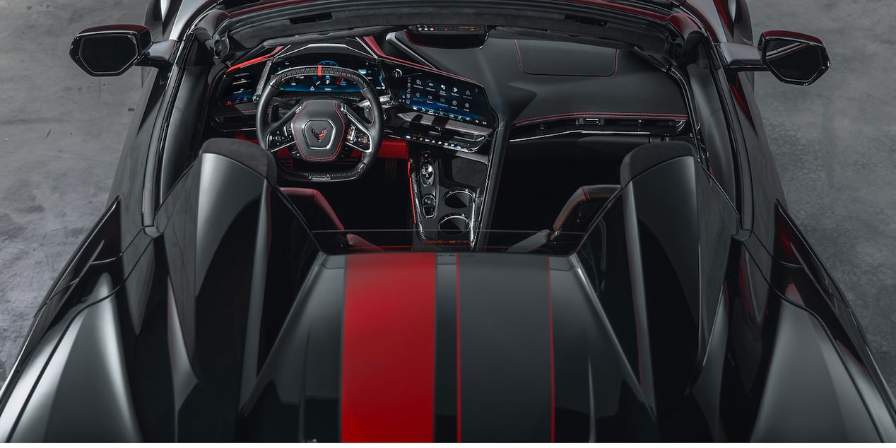 2026 Chevy Corvette ZR1X with the Convertible Top Down