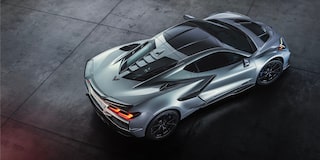 2026 Chevy Corvette ZR1X in Blade Silver Metallic Parked in a Warehouse