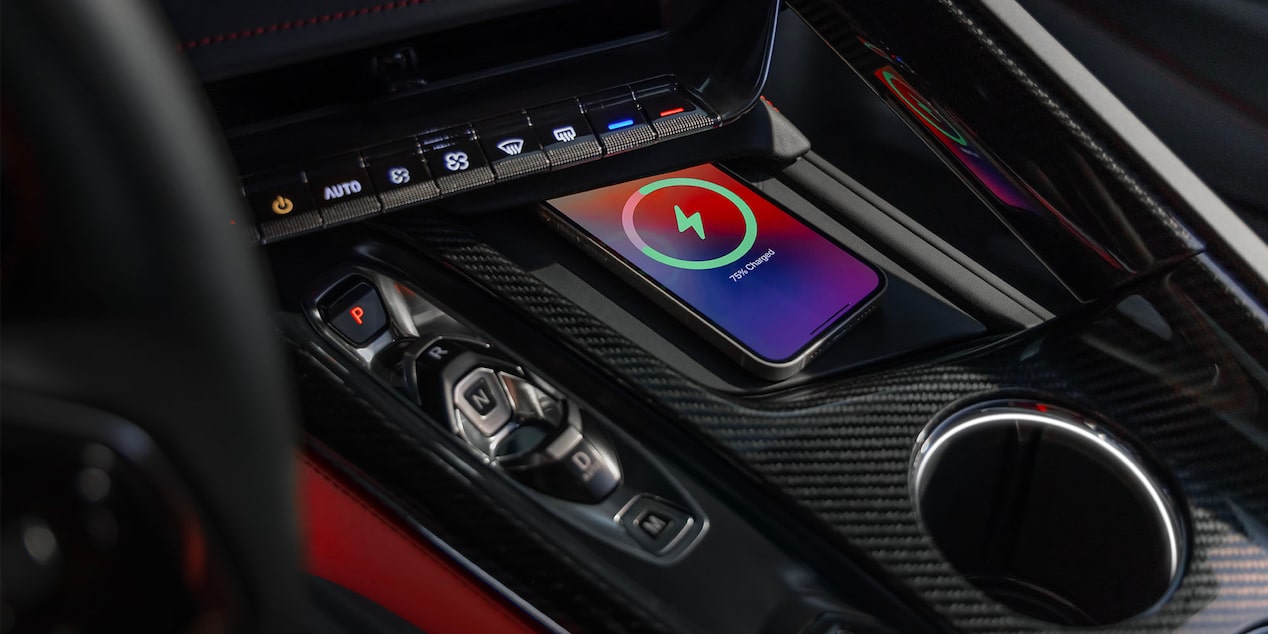 2026 Chevy Corvette ZR1X Interior Wireless Phone Charging Pad