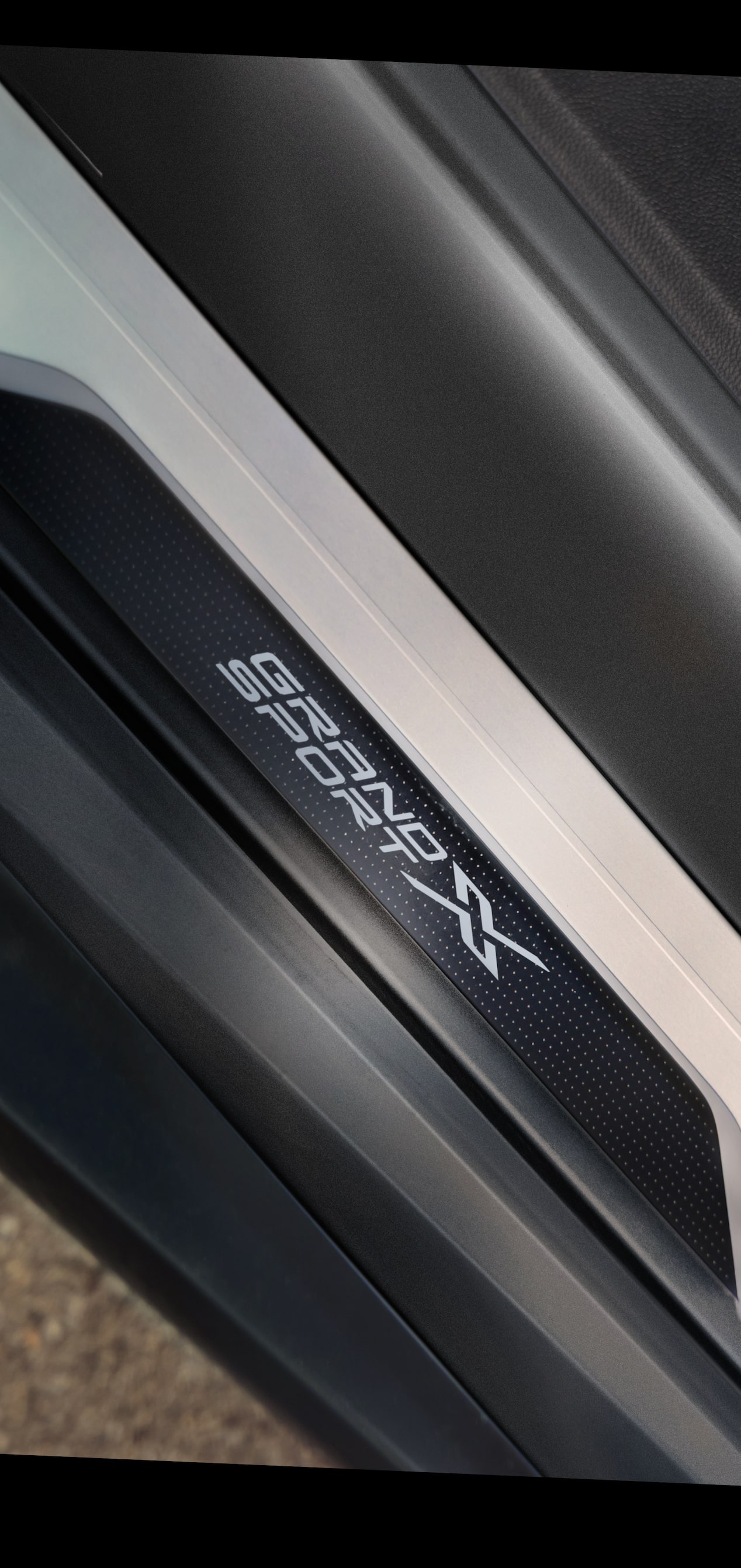 The Light Shining on the Corvette Emblem on the Chevrolet Corvette Grand Sport Exterior