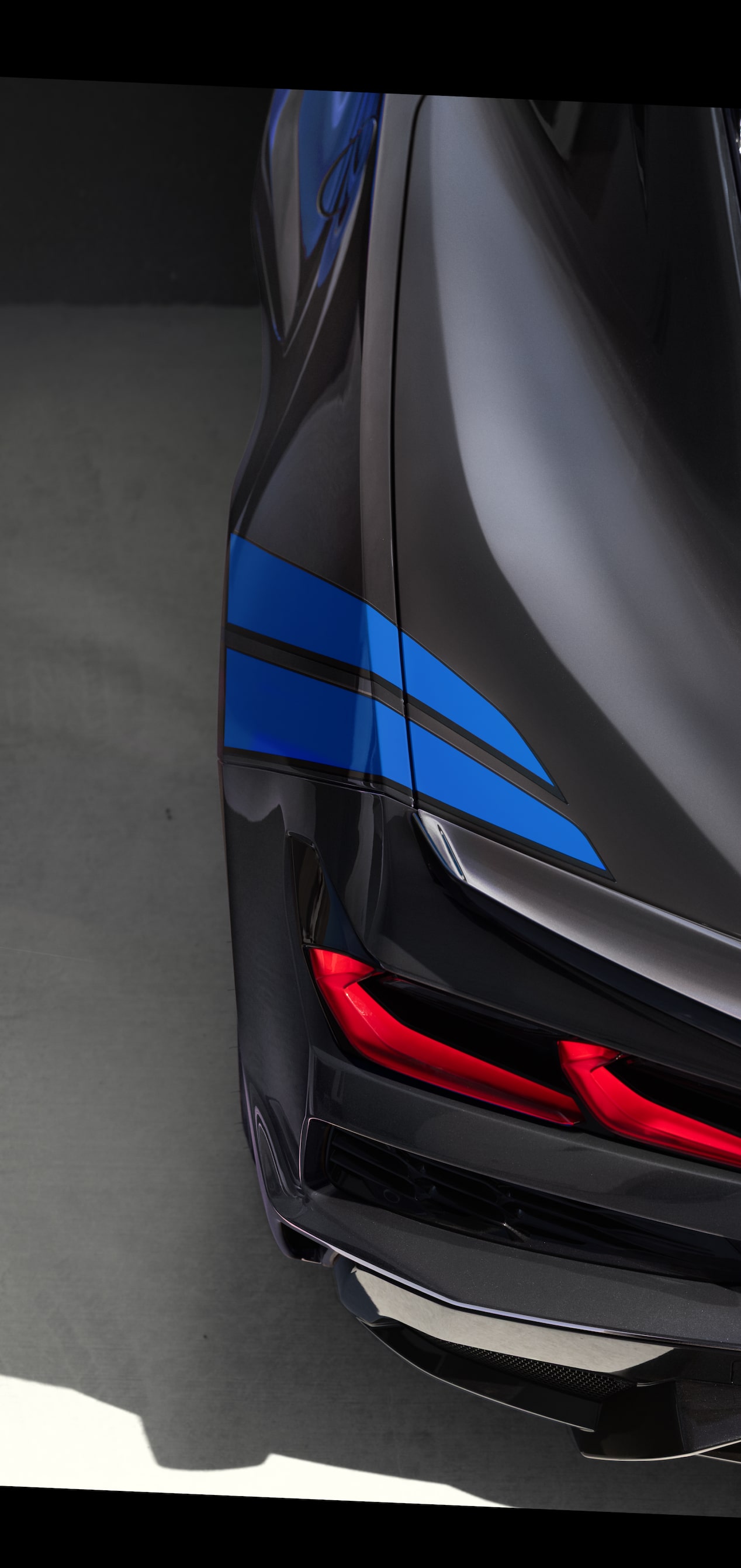 Close-up of the Grand Sport X Badging on the Exterior of the Corvette near the Gas Cap