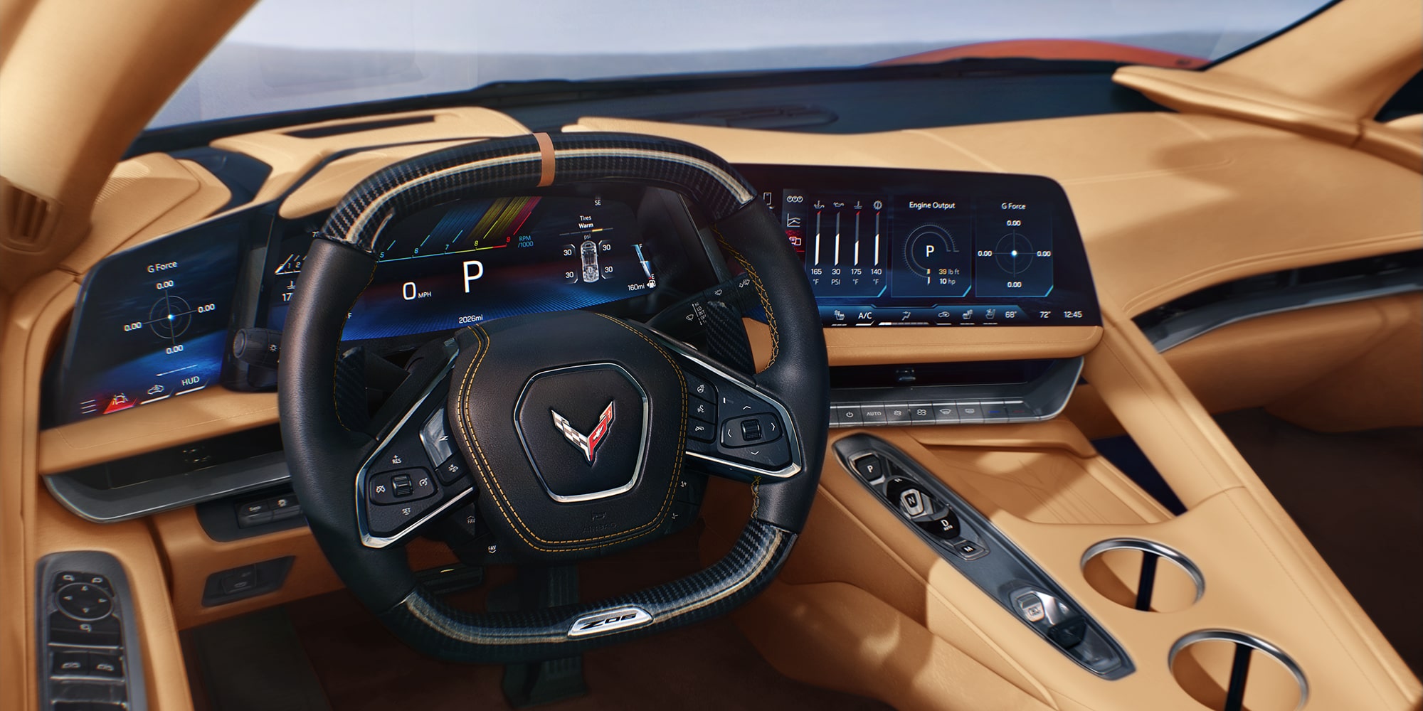 2027 Chevrolet Corvette Z06 technology displays