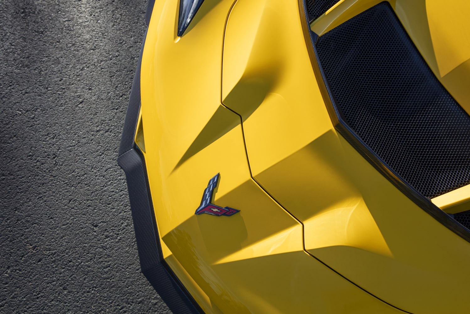 2027 Chevy Corvette ZR1 Overhead View of Hood