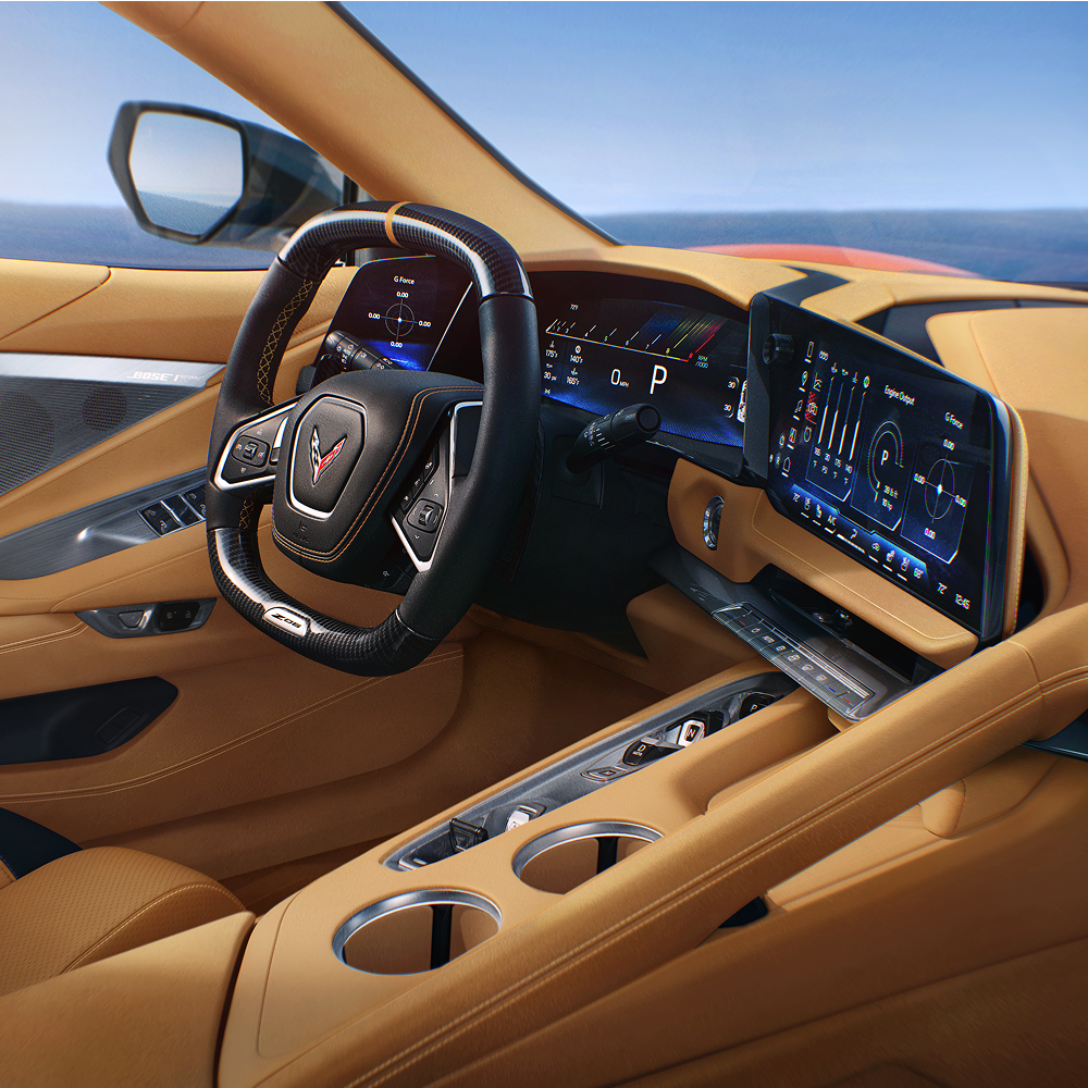 2027 Chevy Corvette ZO6 Interior in Natural Dipped