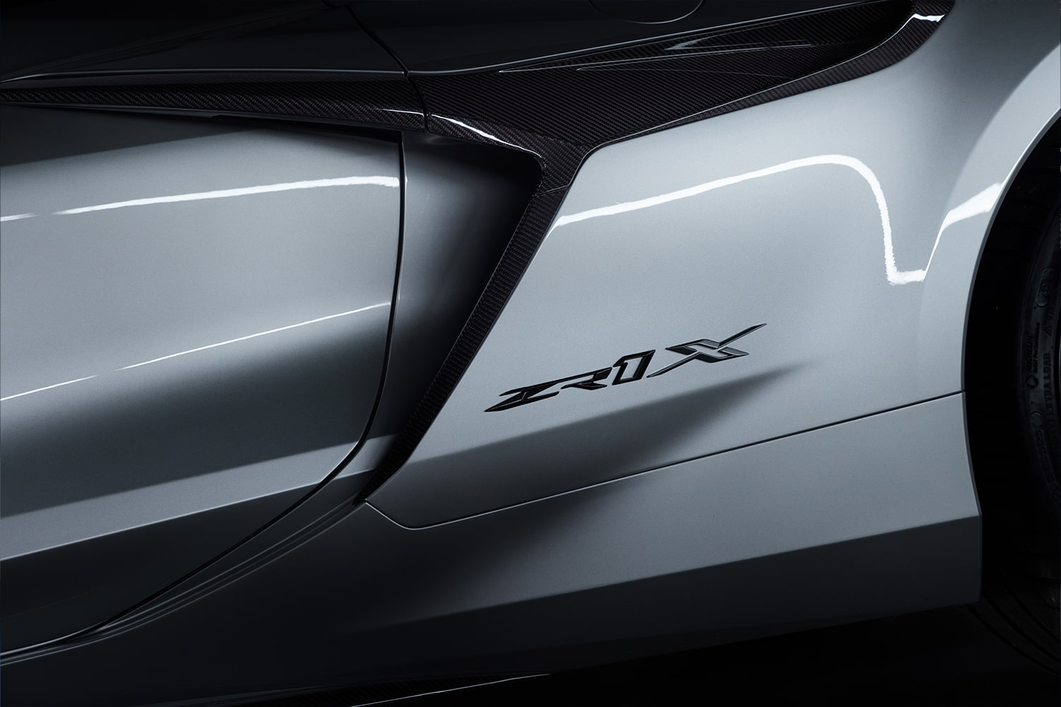 2027 Chevy Corvette ZR1X Badging on the Exterior Side Panel