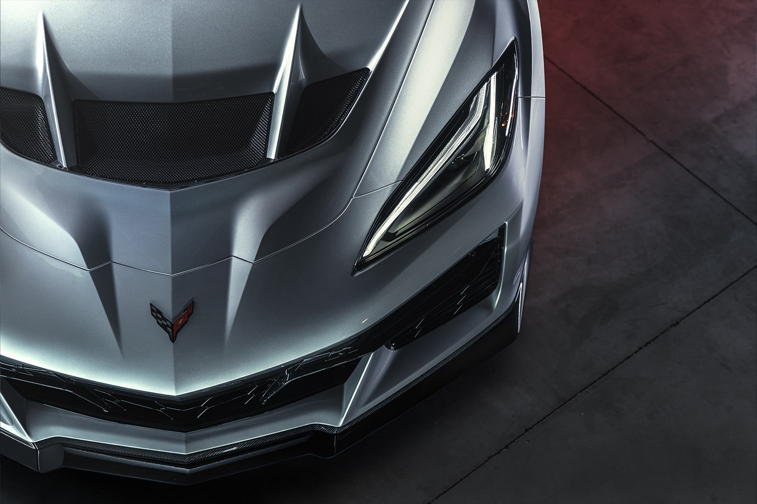 Birds-Eye View of the 2027 Chevy Corvette ZR1X Front End