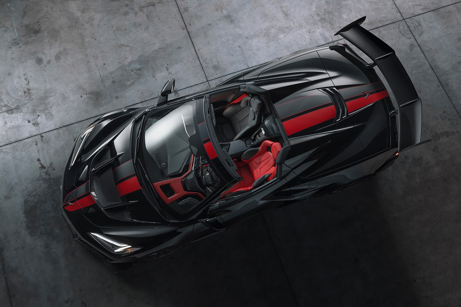 Birds-Eye View of the 2027 Chevy Corvette ZR1X Full Length Body