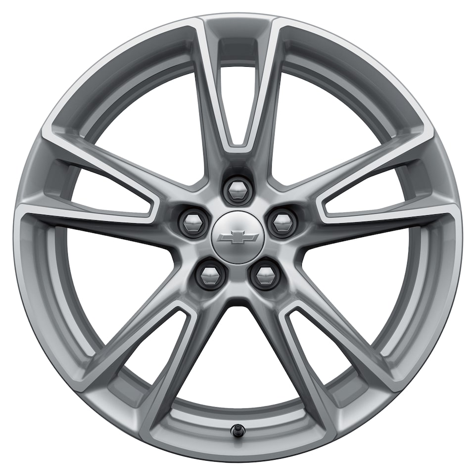 Rin Camaro de cinco brazos divididos pintado en Plata.