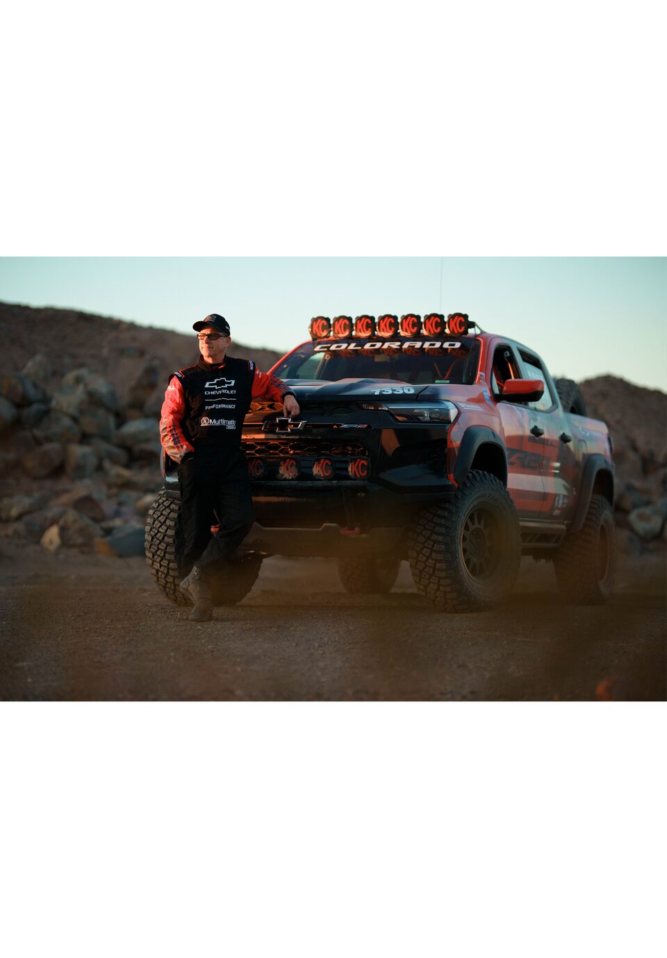 Chad Hall stands in front of his ZR2.