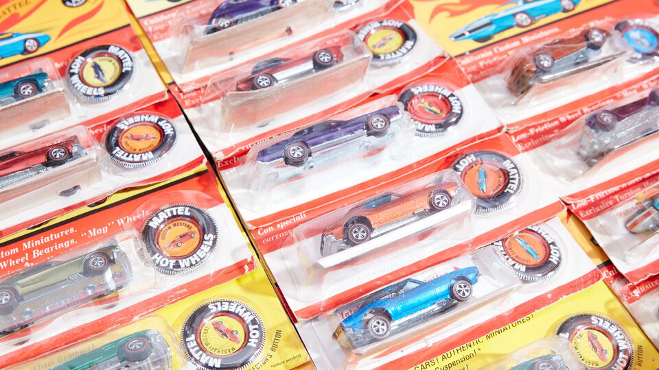 Vintage Hot Wheels unopened blister packs.