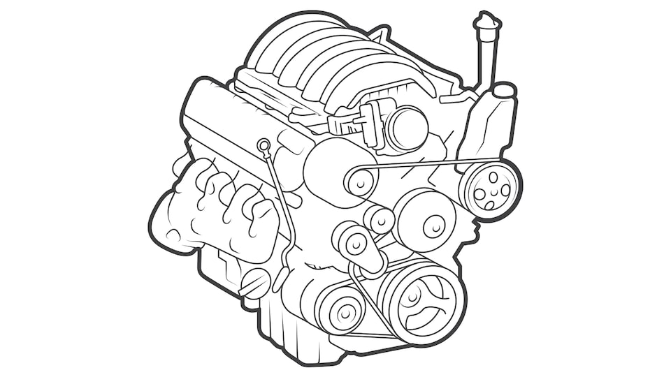 Una ilustración de un motor.