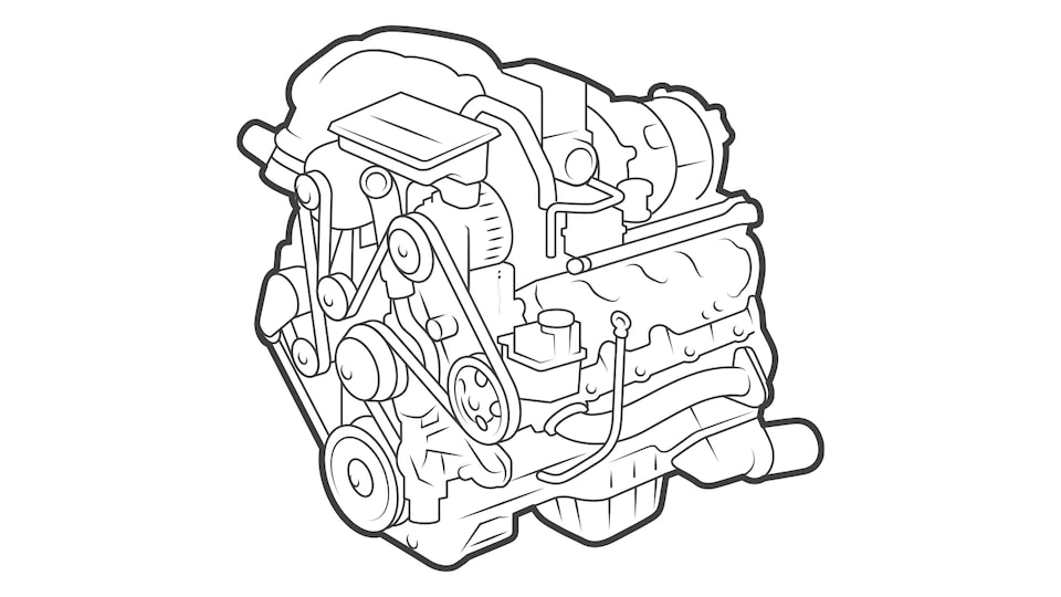 Una ilustración de un motor.