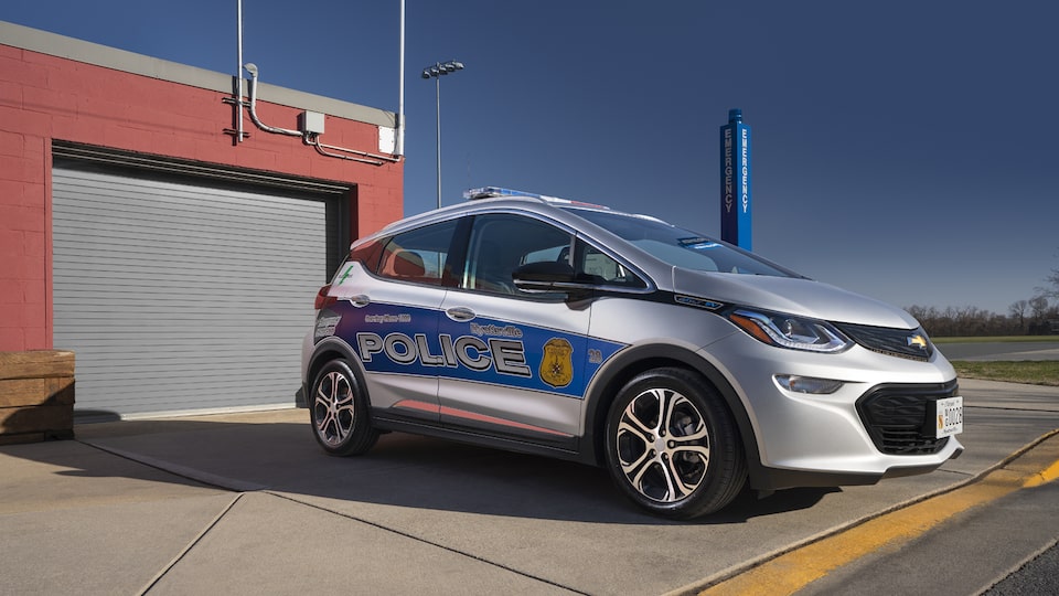 Bolt EV One of the First Electric Police Cars New Roads