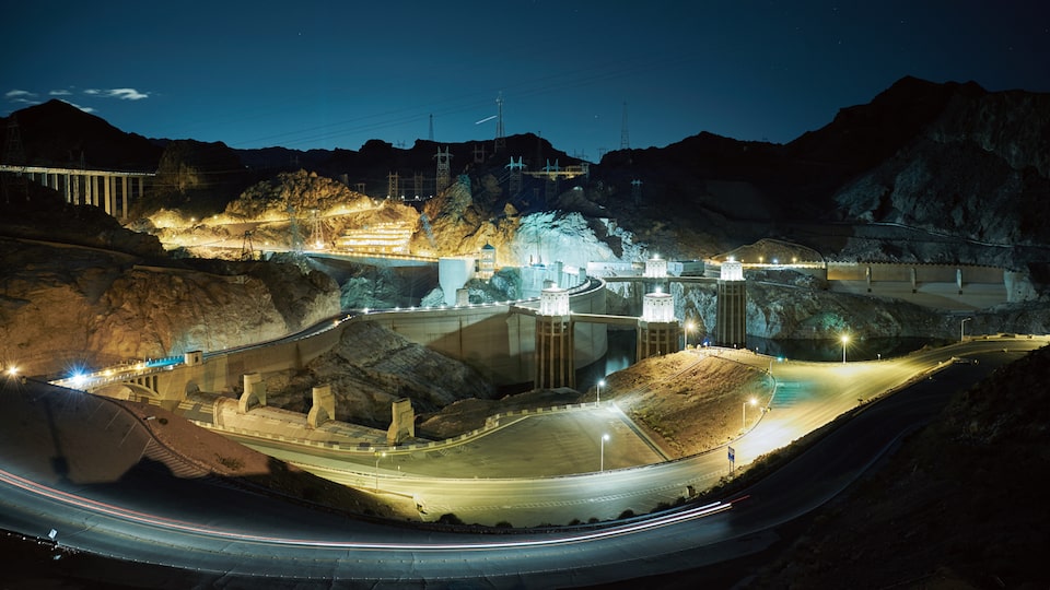 Hoover Dam at Arizona's Temple Bar Marina is where the end of the road offers views of Eastern Lake Mead.