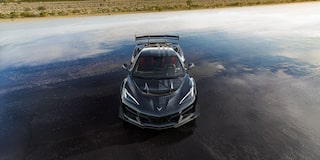 A Close-Up of the Hood of a Chevrolet Corvette Stingray with a Stars and Steel Pattern.