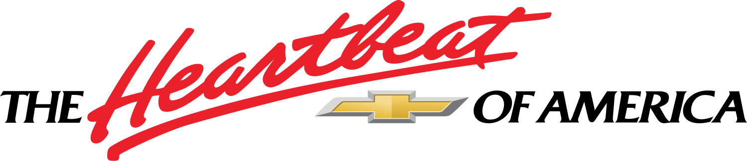The Chevrolet Logo with Text Overlay Reading "The Heartbeat of America"