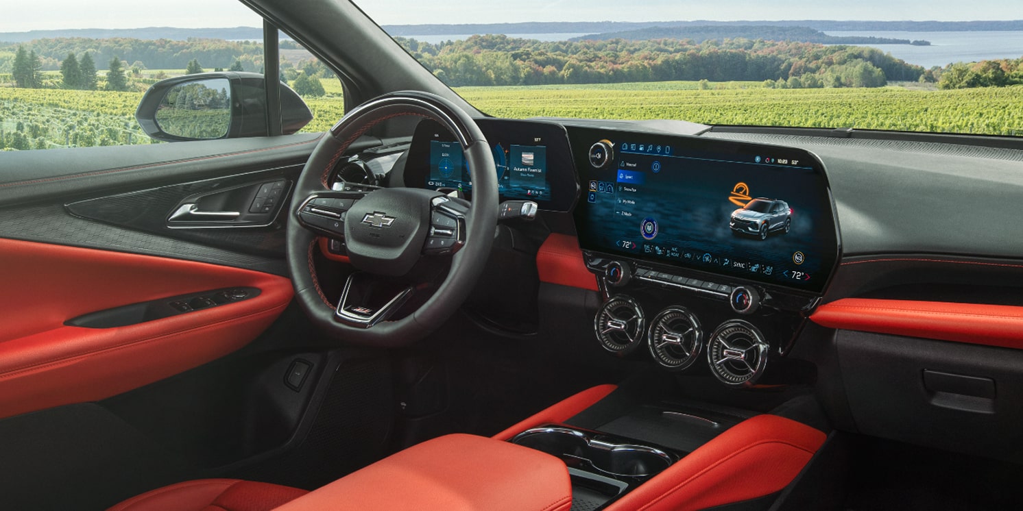 2026 Chevy Blazer EV Interior Dashboard and Steering Wheel