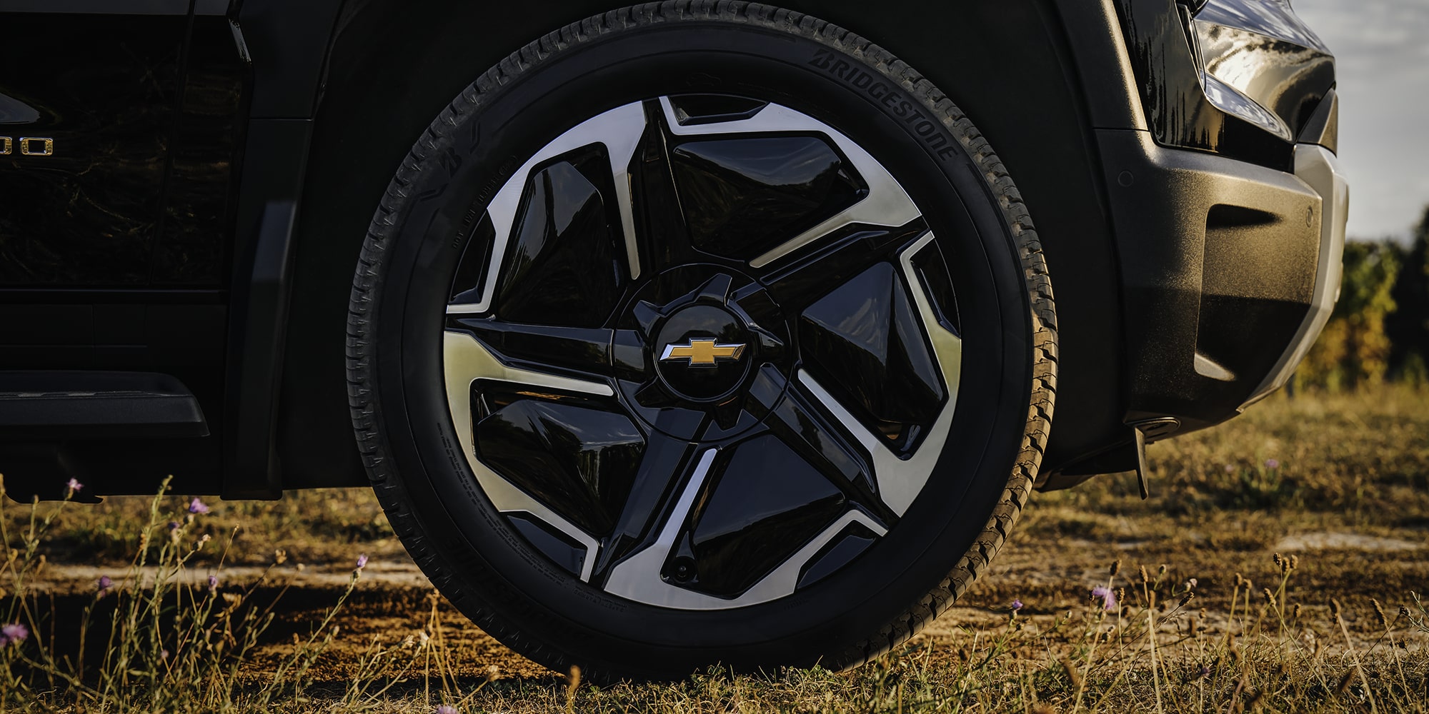 Close-up View of Wheel and Rims on the 2026 Chevy Silverado EV