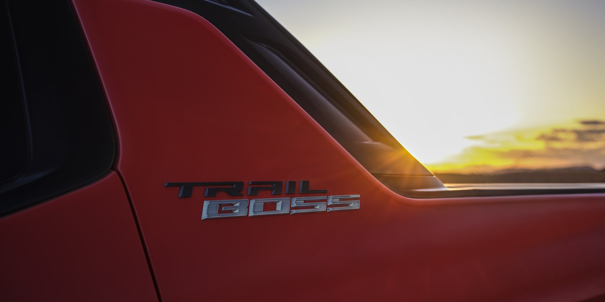 Close-Up of Trail Boss Badging on the 2026 Chevy Silverado EV