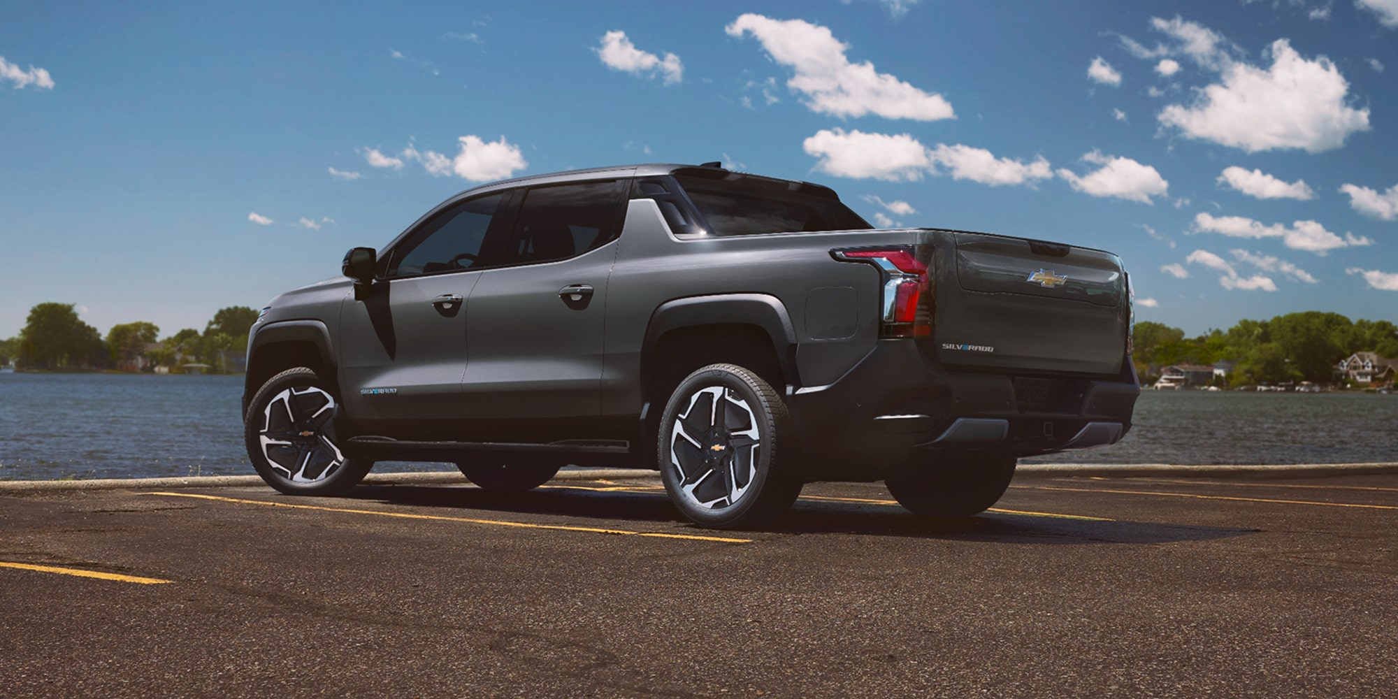 Close-up of the Front Tire of a 2026 Chevy Silverado EV