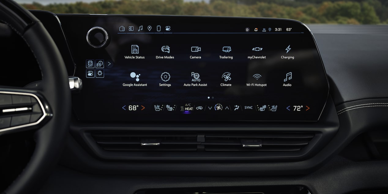 Infotainment Touchscreen Display Inside the Chevy Silverado EV