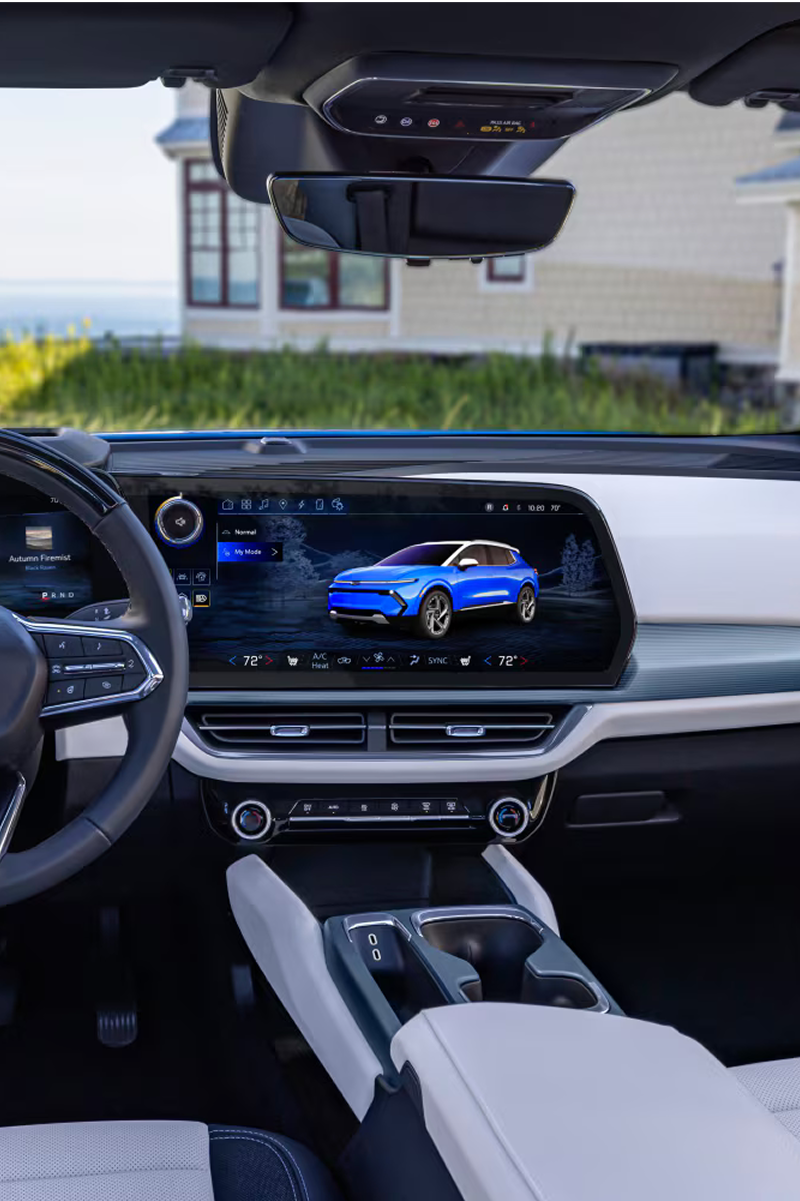 Pantalla táctil de la Chevy Equinox EV 2025