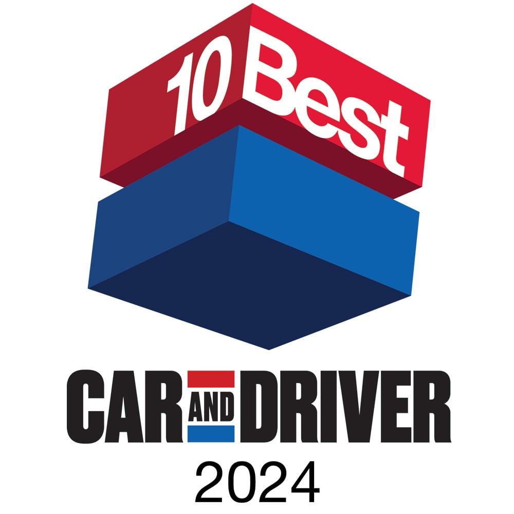 2024 10 Best Car and Driver Award Logo