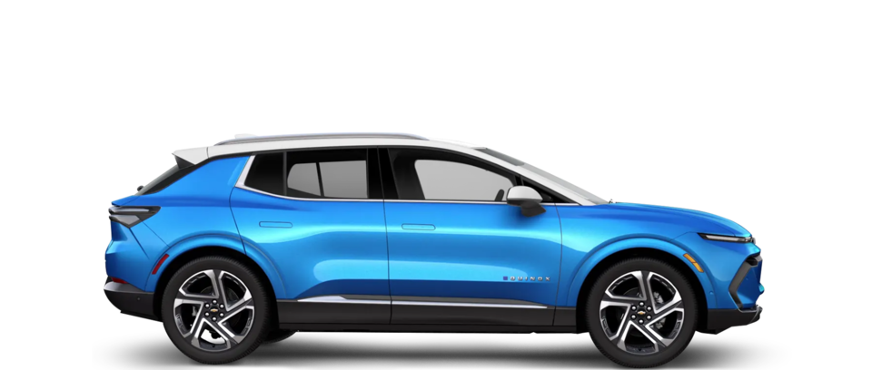 A side-view shot of the 2024 Chevy Equinox EV.
