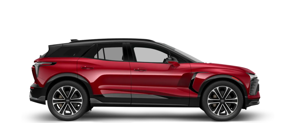 A side-view shot of the 2024 Chevy Blazer EV.
