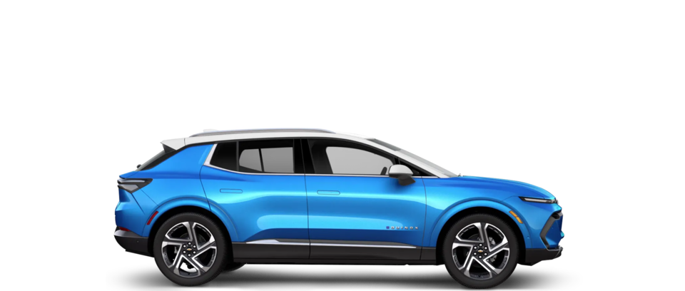 Vista lateral del Chevy Equinox EV 2024.