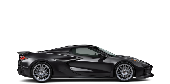 corvette sobre un fondo transparente