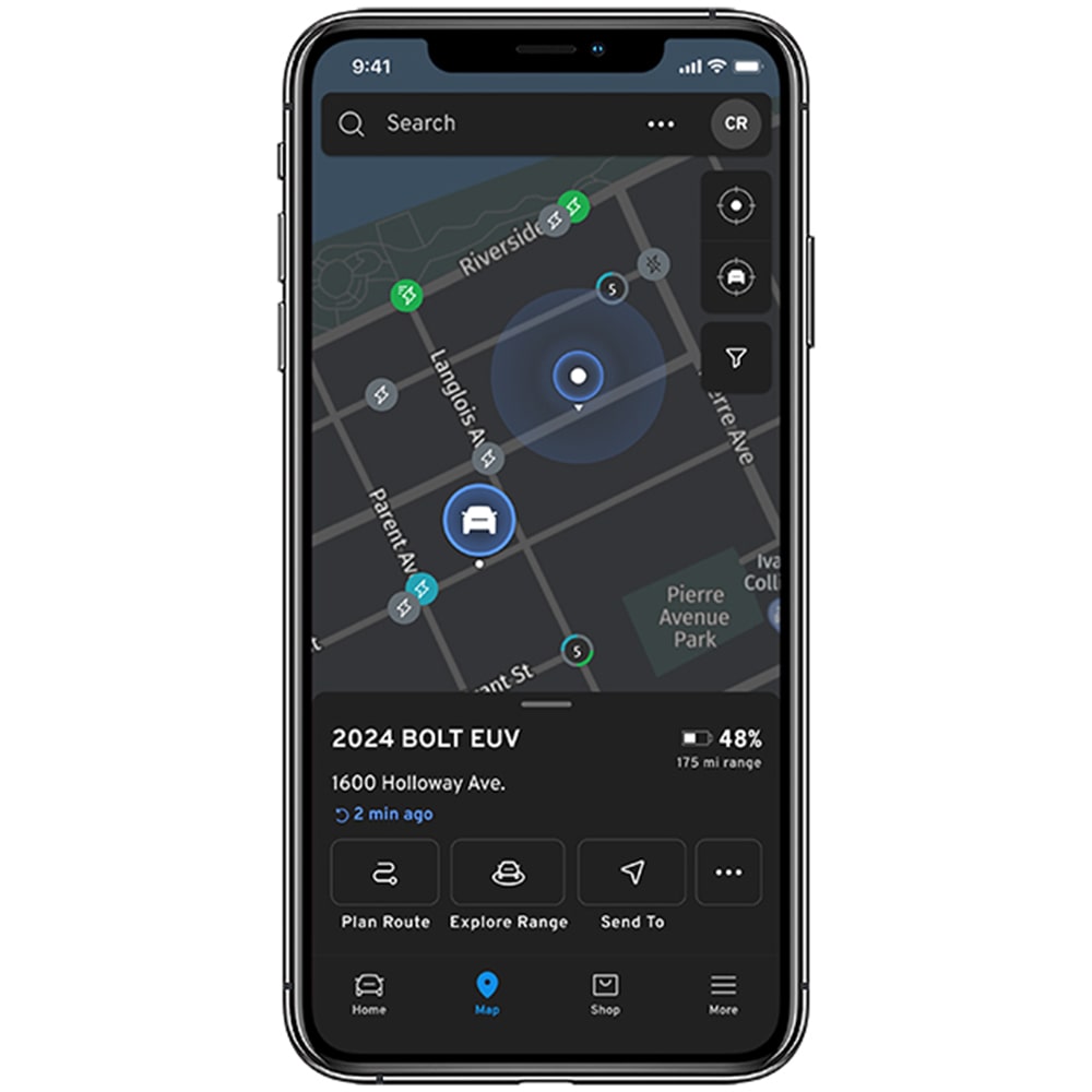 MyChevrolet App EV Charging Screen