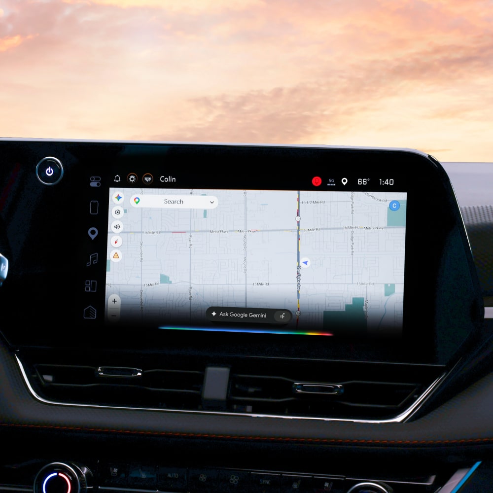 Dashboard displaying Google Gemini