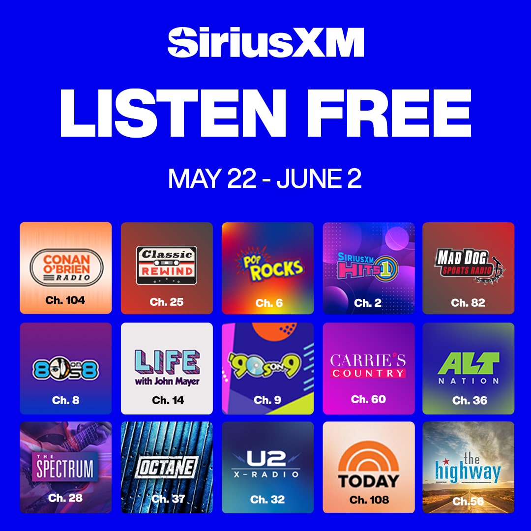 Sirius XM Free Listening Offer