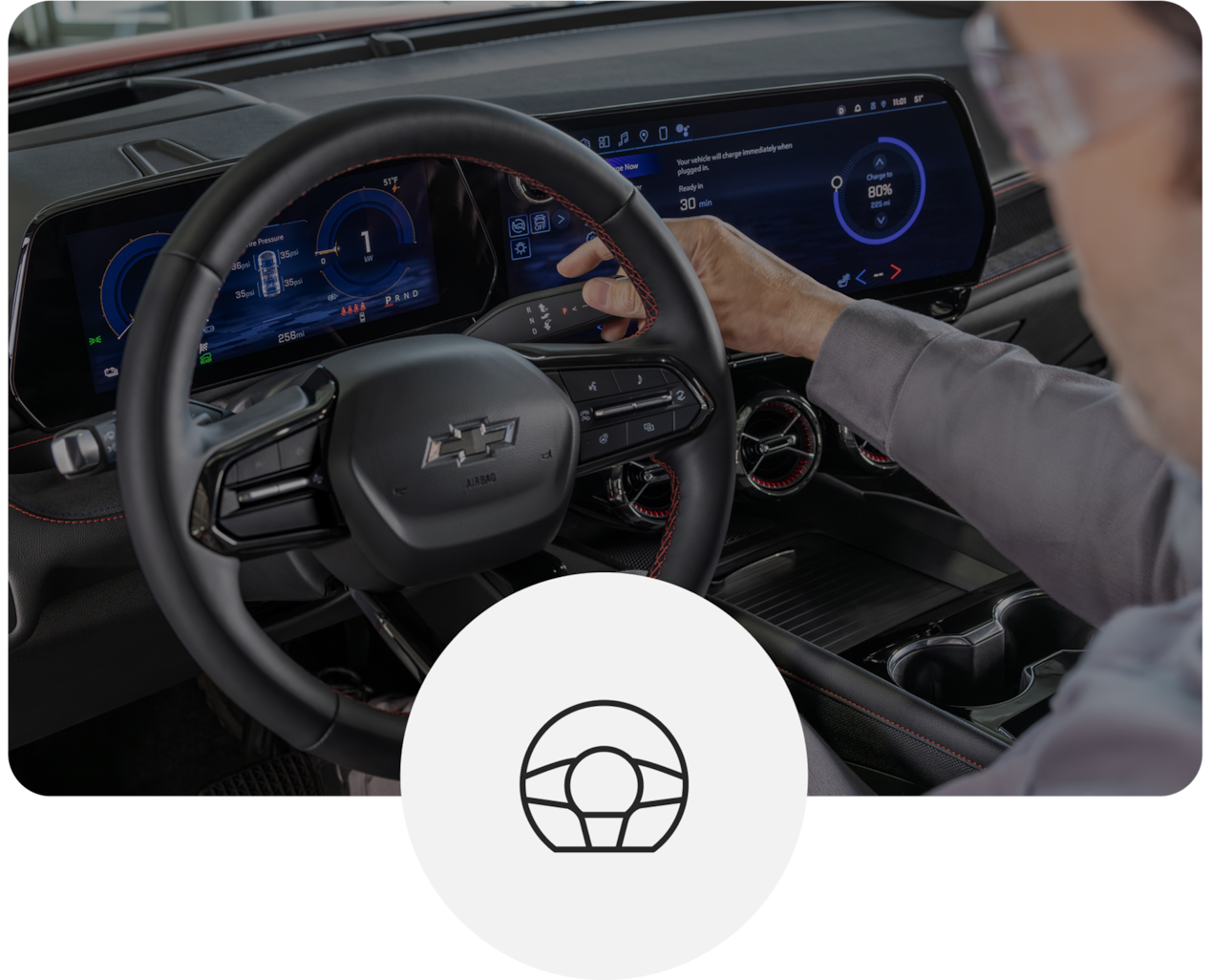 Technician Diagnosing Vehicle with Computer Instrument