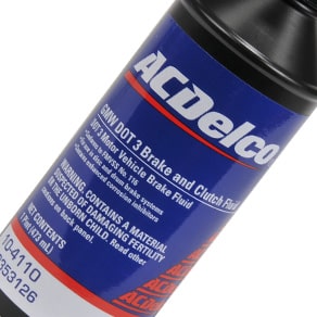 Bottle of ACDelco Brake Fuild
