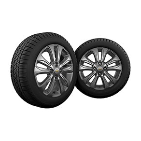 Two Tires with Alloy Wheels Side by Side