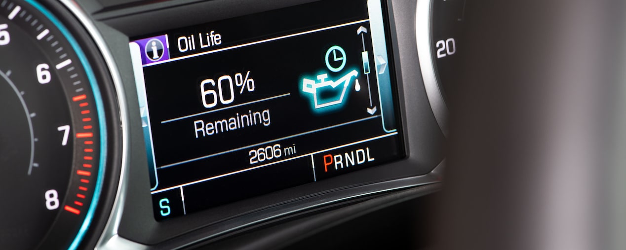 Chevrolet Engine Oil Life System display showing remaining oil life