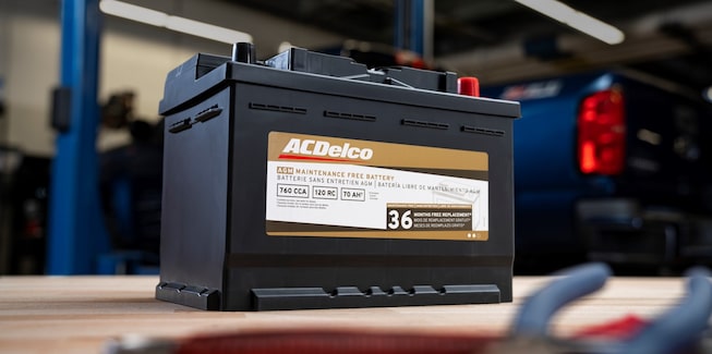 ACDelco replacement battery for Chevrolet vehicles