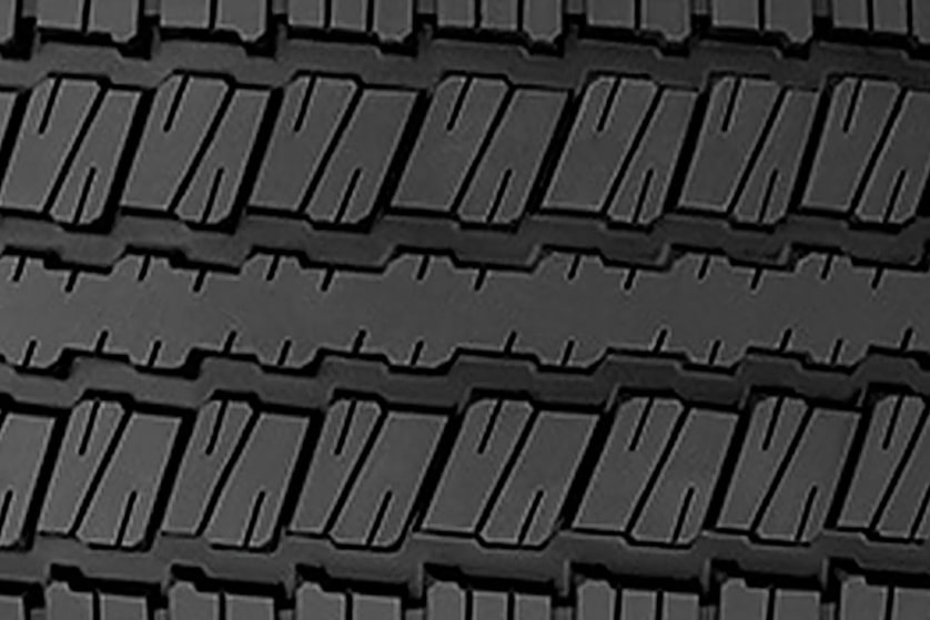 All-season tire tread pattern