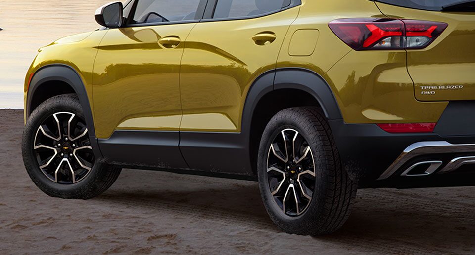 Closeup of Wheels on Chevy SUV