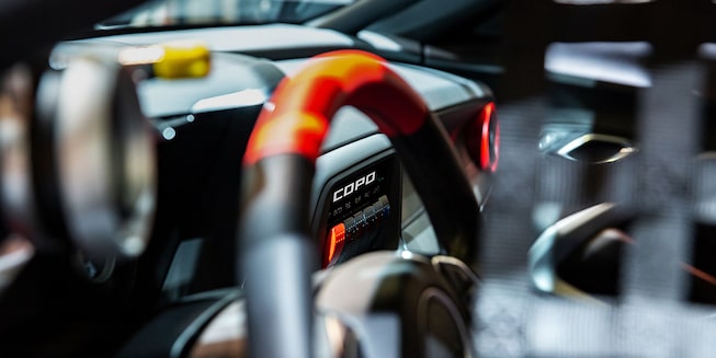 Chevrolet Performance: Interior Shot of 2022 COPO Camaro Branding