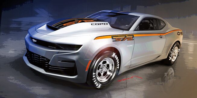 Chevrolet Performance: Three-Quarter View of 2022 COPO Camaro Exterior