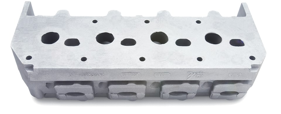 DRCE 2 Raw Aluminum Cylinder Head Assembly