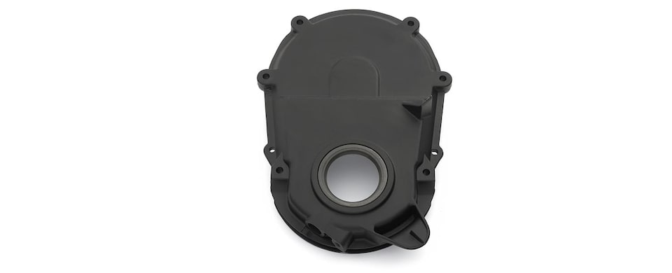 Componentes de bloques grandes de cilindros de Chevrolet Performance - Cubierta de la cadena de distribución para Gen V y Gen VI