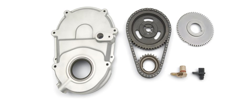 Componentes de bloques grandes de cilindros de Chevrolet Performance - Kit de conversión de arranque del cigüeñal