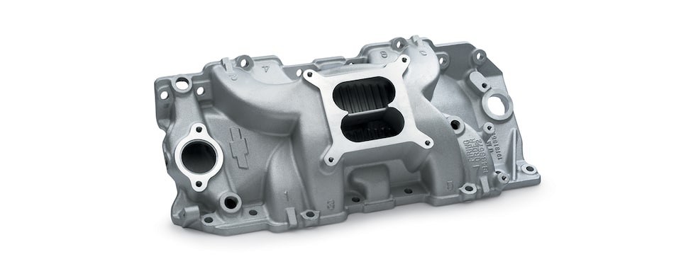 Chevrolet Performance Big-Block High-Rise Intake Manifold For Engines With Rectangle Port, Square Bore, And Holley Carburetors Part No. 19131359