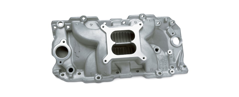Chevrolet Performance Big-Block Intake Manifold For Engines With Oval Port, Square Bore, And Holley Carburetors Part No. 12363406