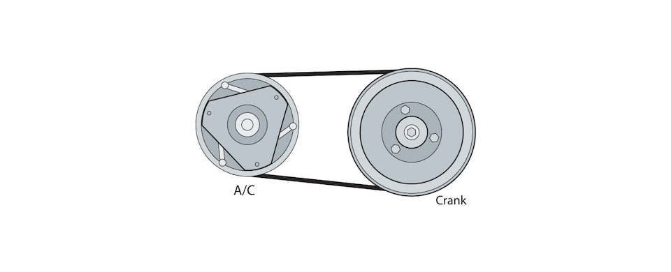 Chevrolet Performance Corvette Accessory Drive System with A/C Add-On Part No. 19299069