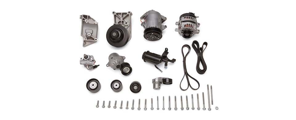 LS9 Accessory Drive System with A/C Part No. 19243524 from Chevrolet Performance